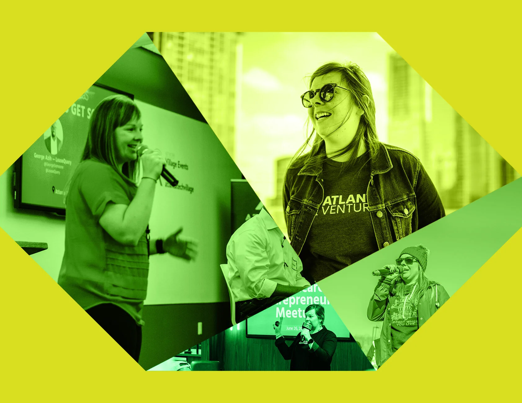 Jacey Cadet speaking and coaching at Atlanta startup events